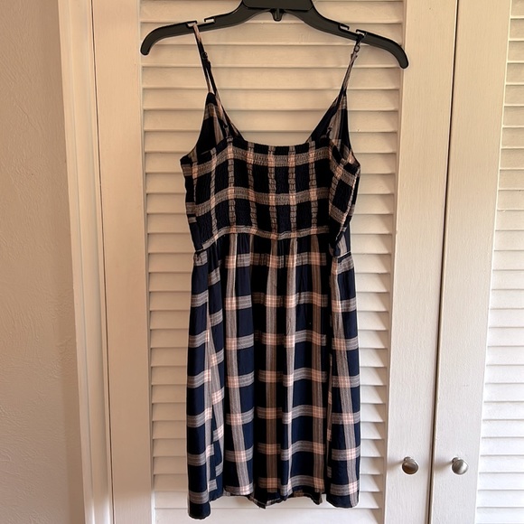 American Eagle Fall Plaid V-neck Sundress Small - Picture 6 of 8